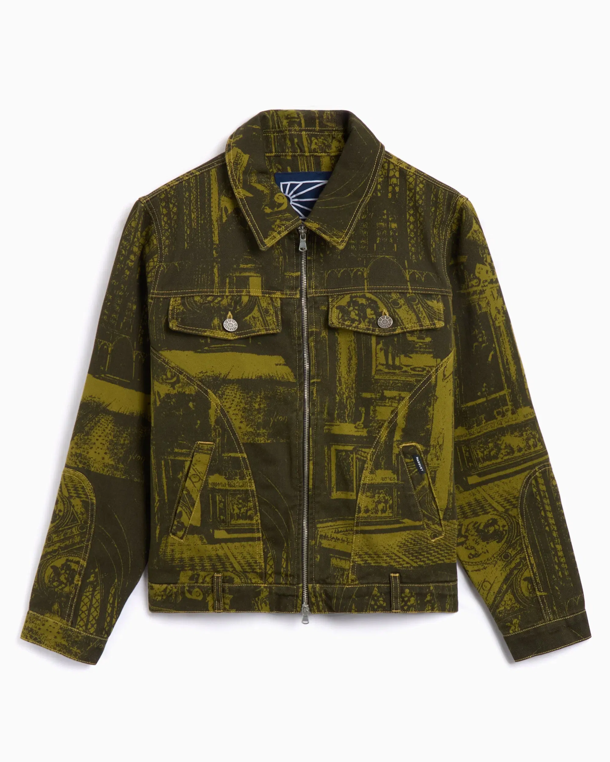 RASSVET Chaqueta vaquera Rassvet Printed Castle Men's Denim Jacket para hombre
