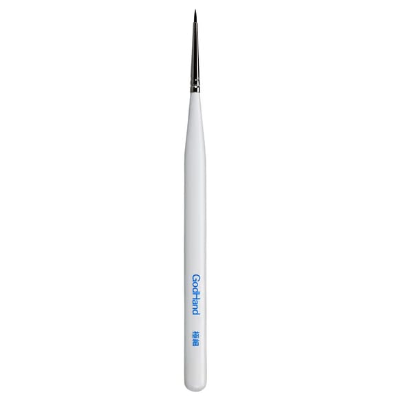 GodHand EBRSUP-HS Brushwork Softest Hobby Extra Fine Point Paint Brush Short w/ Cap