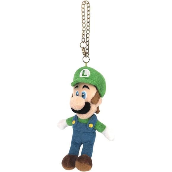 Sanei MM02 Super Mario - Luigi Mascot 6-inch Plush Keychain