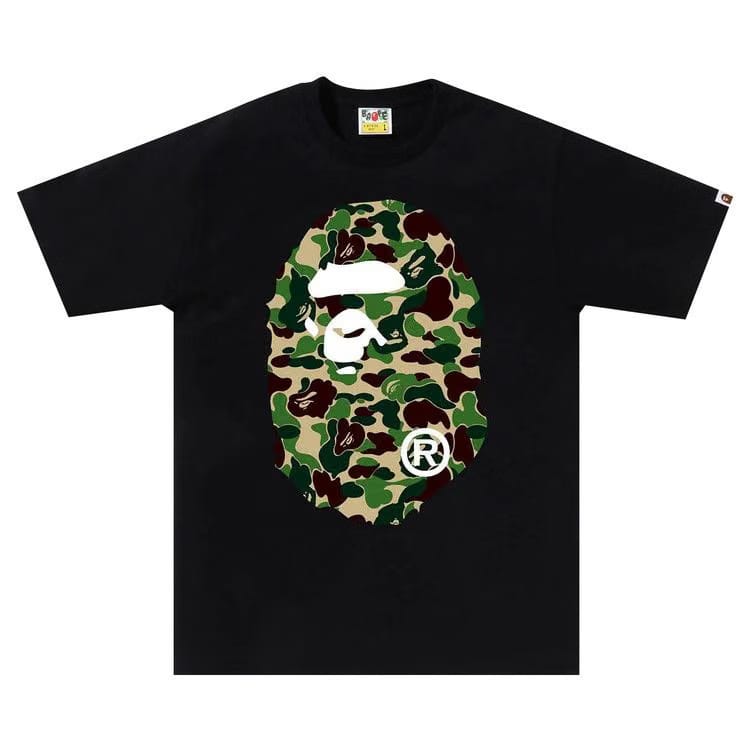 ABC CAMO BIG APE HEAD RELAXED T-Shirt BLACKGREEN