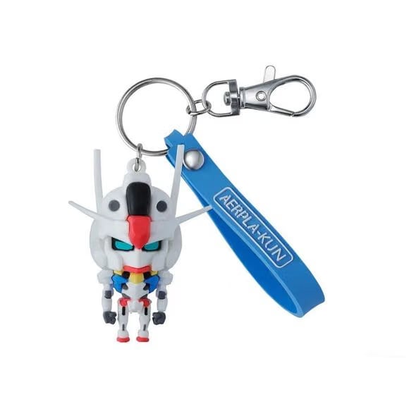 Bandai Mobile Suit Gundam Aerial Aerpla-kun 3D Rubber Mascot Keychain