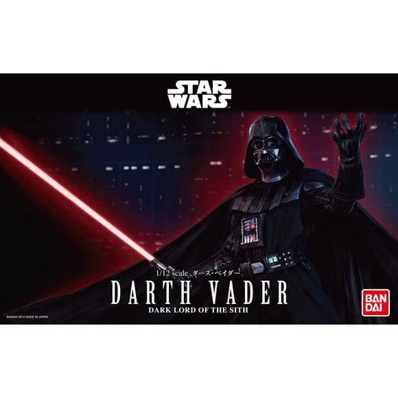 Bandai Hobby Star Wars Darth Vader 1/12 Scale Action Figure Model Kit
