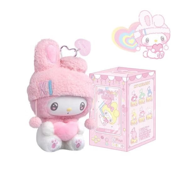 TOP TOY Sanrio My Melody 50th Anniversary Milk Candy Series Plush Keychain Blind Box AUTHENTIC