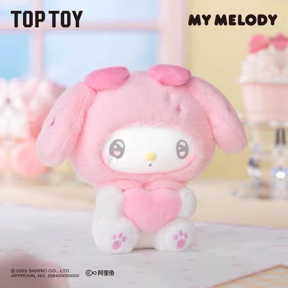 TOP TOY Sanrio My Melody 50th Anniversary Milk Candy Series Plush Keychain Blind Box AUTHENTIC