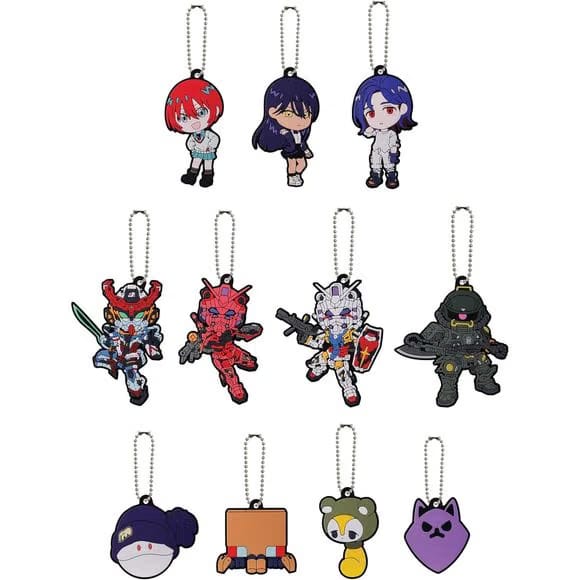 Bandai Mobile Suit Gundam GQuuuuuuX Rubber Charm Keychain - 1 Random