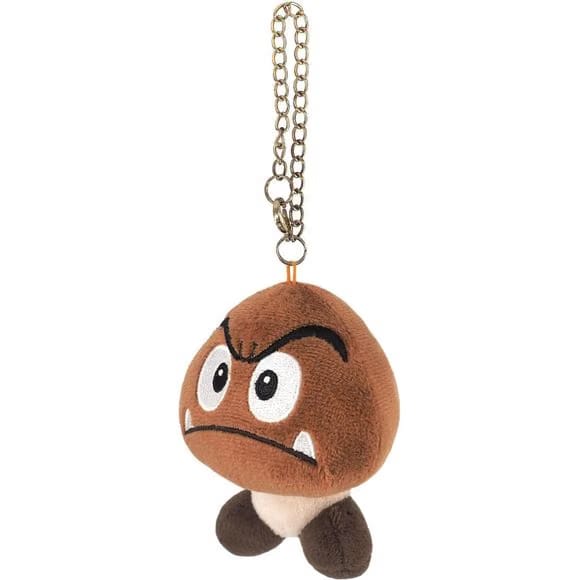 Sanei MM04 Super Mario - Goomba Mascot 4-inch Plush Keychain