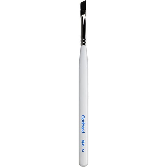 GodHand EBRSUP-NM Brushwork Softest Hobby Angular Paint Brush Medium w/ Cap
