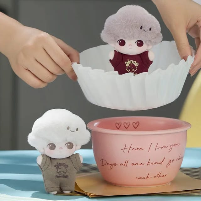 Popmart DIMOO Crush on Coffee Series -Soft Faced Plush Keychain Blind Box