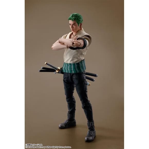 TAMASHII NATIONS Bandai Tamashii Nations Netflix One Piece S.H.Figuarts Roronoa Zoro Action Figure