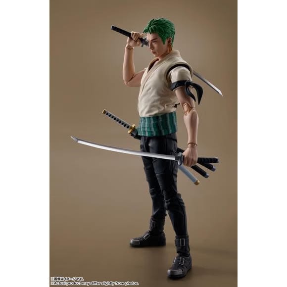 TAMASHII NATIONS Bandai Tamashii Nations Netflix One Piece S.H.Figuarts Roronoa Zoro Action Figure