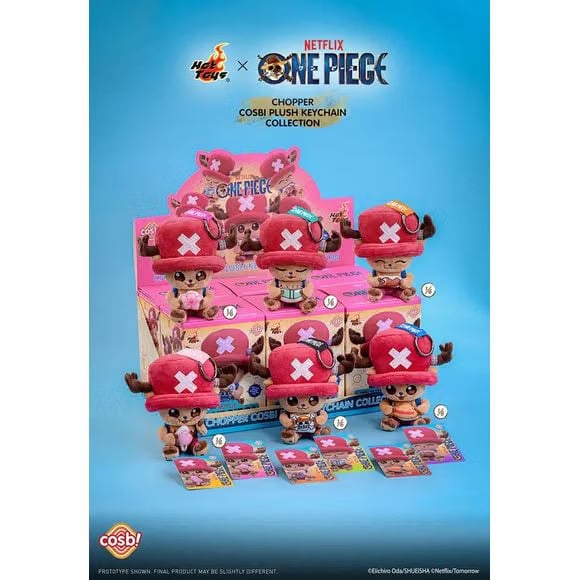 Hot Toys Cosbi Netflix One Piece Chopper Plush Keychain Figure Blind Box