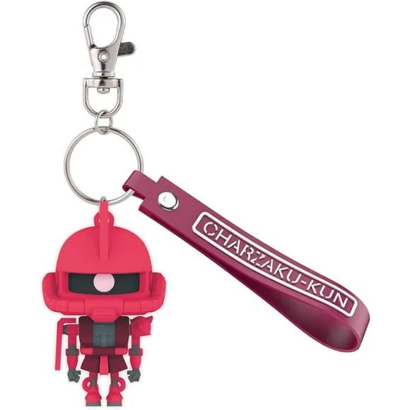 Bandai Mobile Suit Gundam Char's Zaku CharZaku-kun 3D Rubber Mascot Keychain