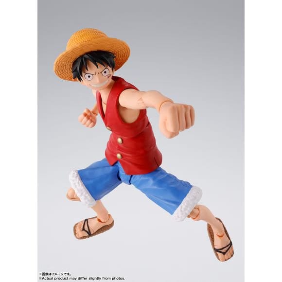Bandai Tamashii Nations One Piece S.H.Figuarts Monkey D. Luffy -Romance Dawn- Action Figure