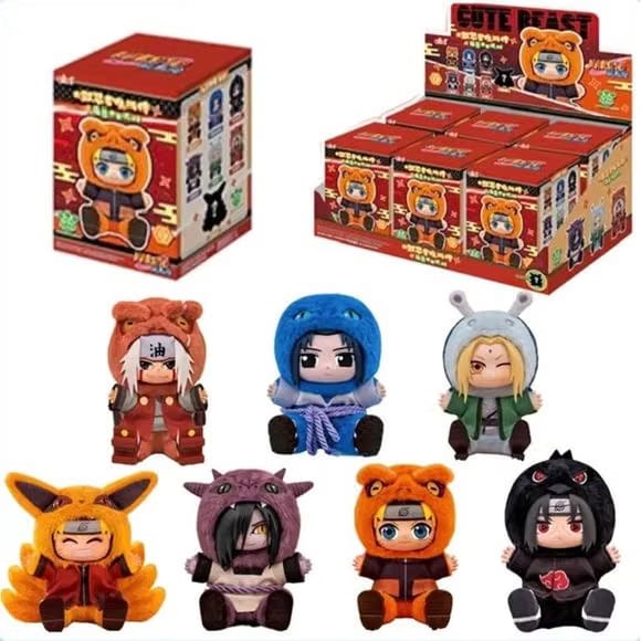 TOP TOY EAKI Naruto Cute Beast Party Series 2 Plush Keychain Blind Box AUTHENTIC