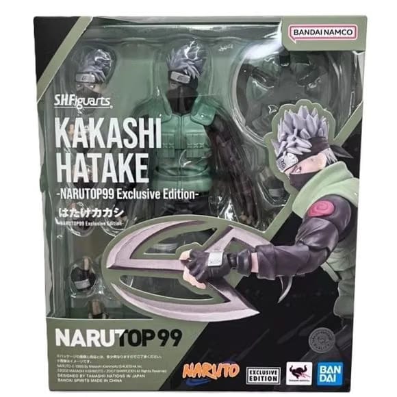 TAMASHII NATIONS Bandai Naruto NARUTOP99 Exclusive S.H.Figuarts Kakashi Hatake Action Figure