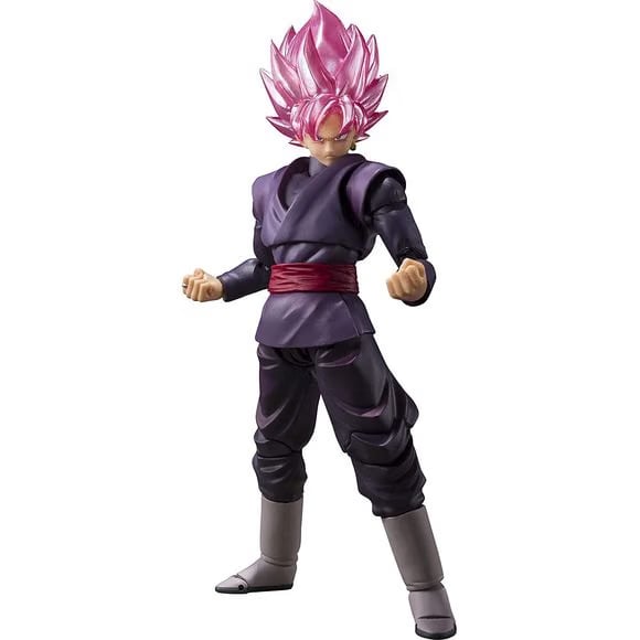 TAMASHII NATIONS Bandai Tamashii Nations S.H. Figuarts Dragon Ball Super Goku Black Super Saiyan Rose Action Figure