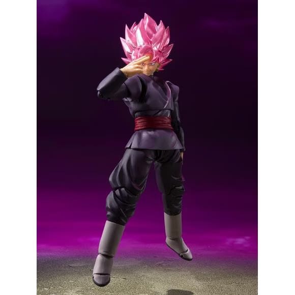 TAMASHII NATIONS Bandai Tamashii Nations S.H. Figuarts Dragon Ball Super Goku Black Super Saiyan Rose Action Figure