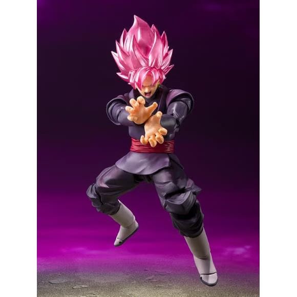 TAMASHII NATIONS Bandai Tamashii Nations S.H. Figuarts Dragon Ball Super Goku Black Super Saiyan Rose Action Figure