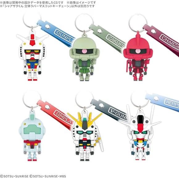 Bandai Gundam Dom Dompla-kun 3D Rubber Mascot Keychain