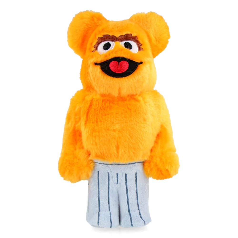 MEDICOM TOY 400% Bearbrick Oscar the Grouch - Costume Version (Orange) - Sesame Street
