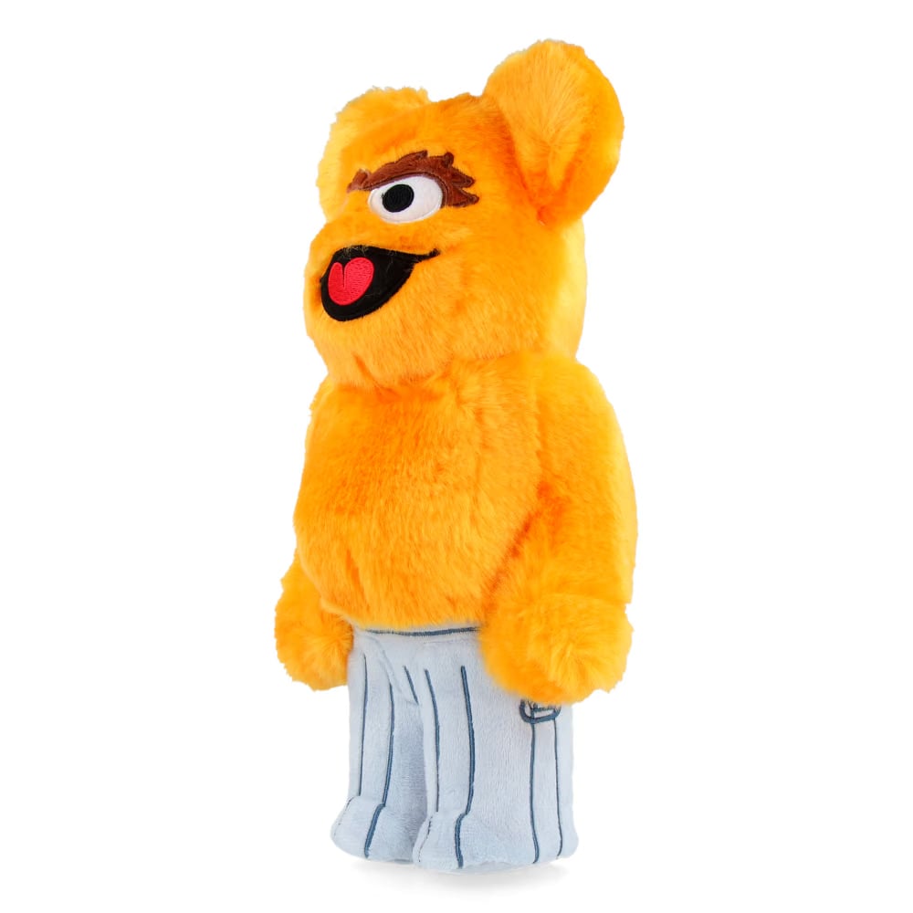 MEDICOM TOY 400% Bearbrick Oscar the Grouch - Costume Version (Orange) - Sesame Street
