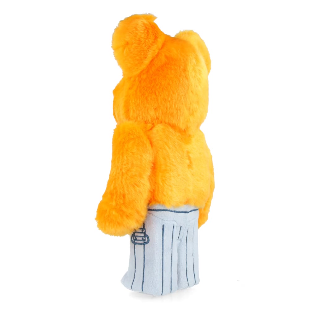 MEDICOM TOY 400% Bearbrick Oscar the Grouch - Costume Version (Orange) - Sesame Street