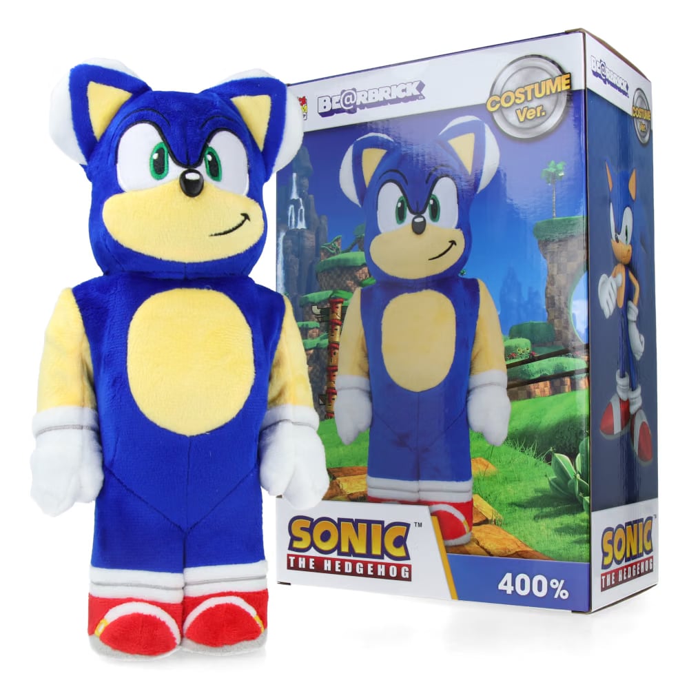 MEDICOM TOY 400% Bearbrick Sonic The Hedgehog - Costume Ver.