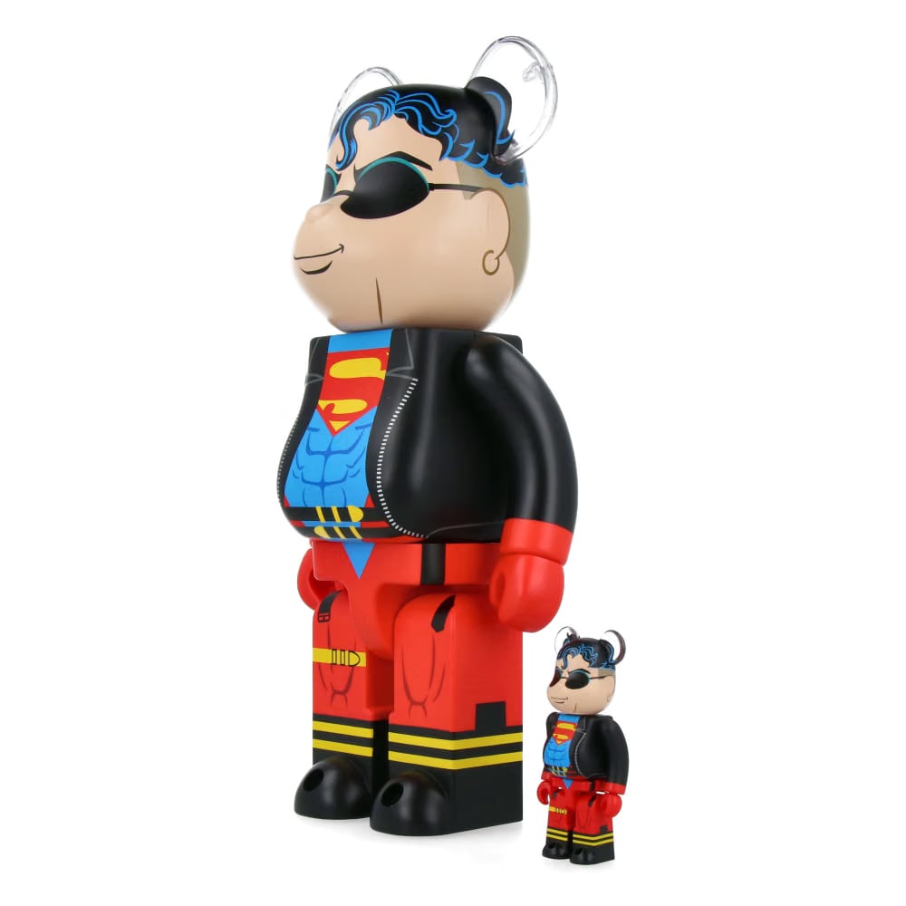 MEDICOM TOY 400% + 100% Bearbrick Superboy
