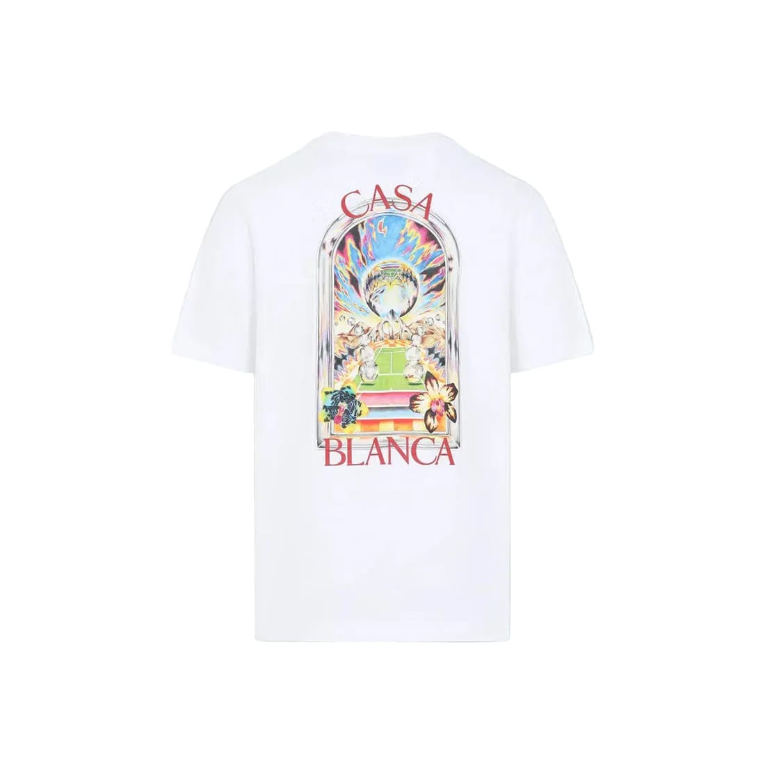 Casablanca Tennis Landscape Classic Tee 'White'