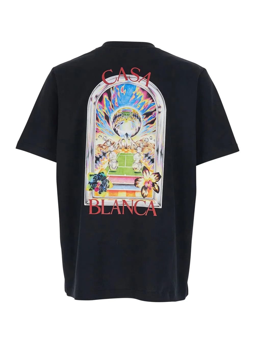 Casablanca Tennis Landscape Classic Tee 'Black'