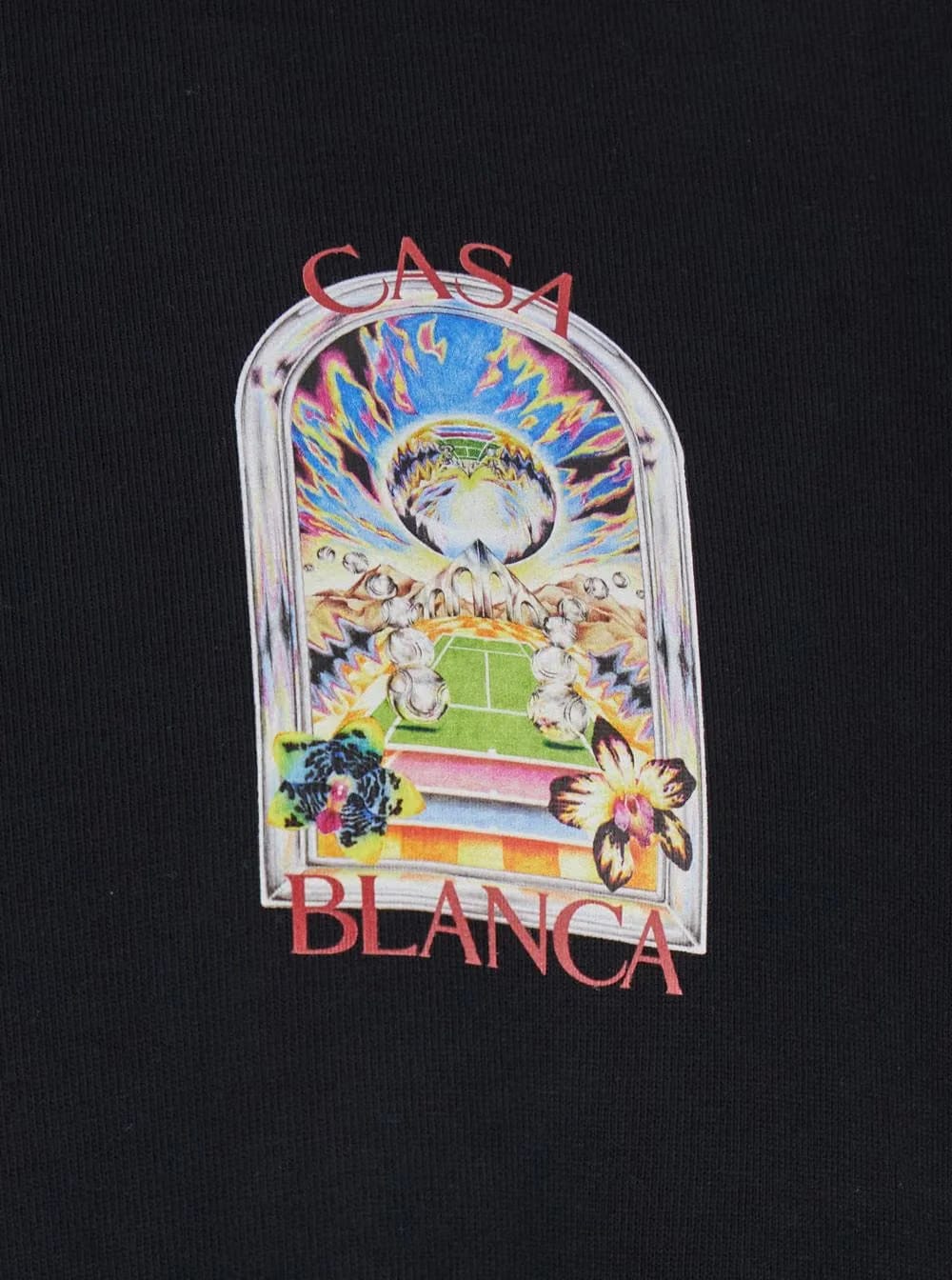 Casablanca Tennis Landscape Classic Tee 'Black'