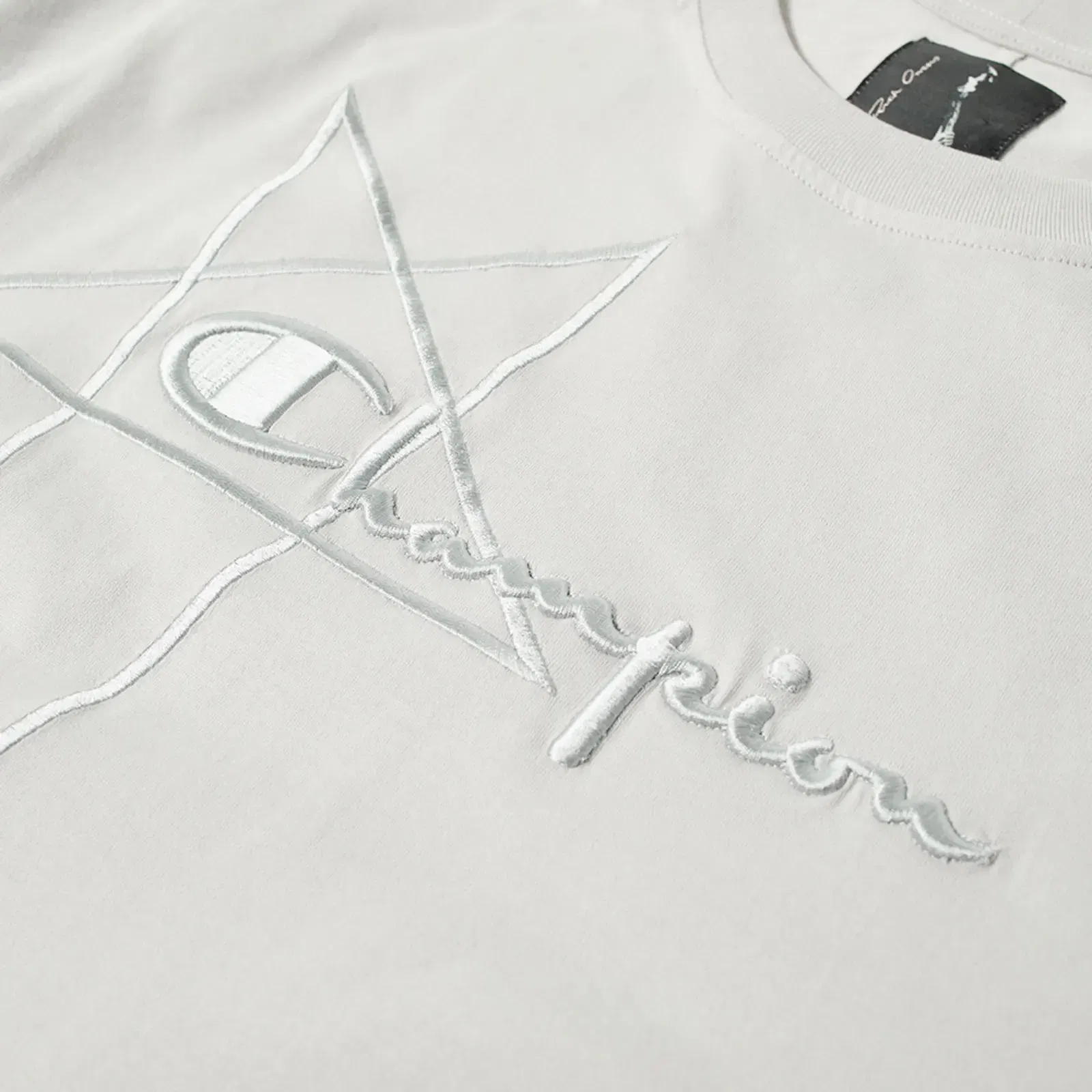 Rick Owens x Champion Jumbo Tee Jersey 'Oyster'