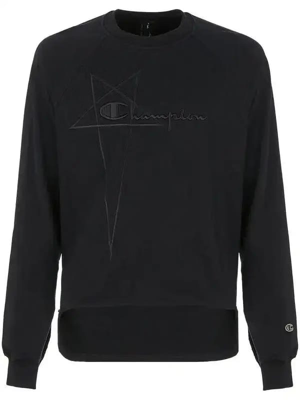 Rick Owens x Champion Vega Sweatshirt Felpa 'Black'