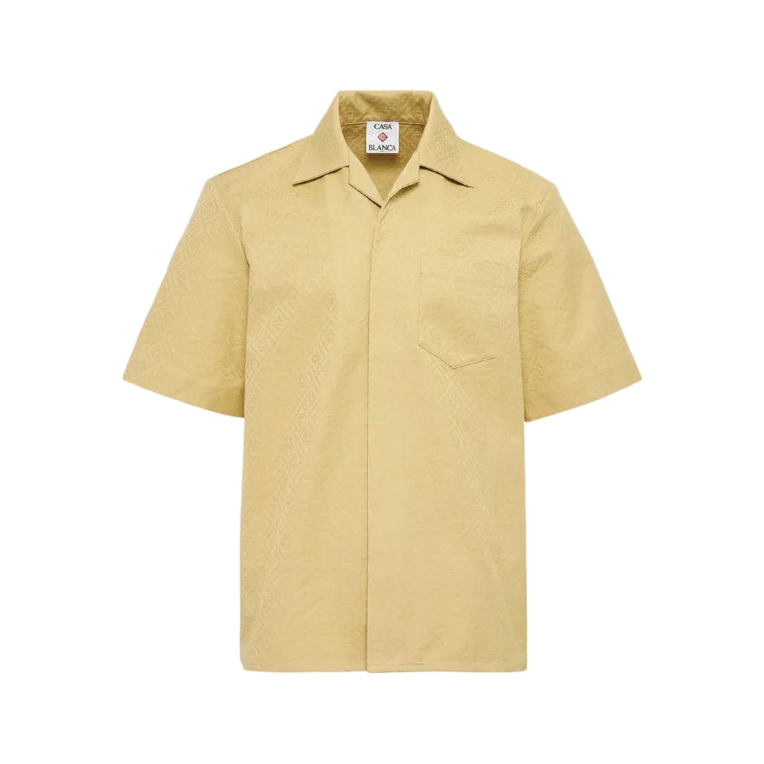 Casablanca Short Sleeve Monogram Shirt 'Beige'