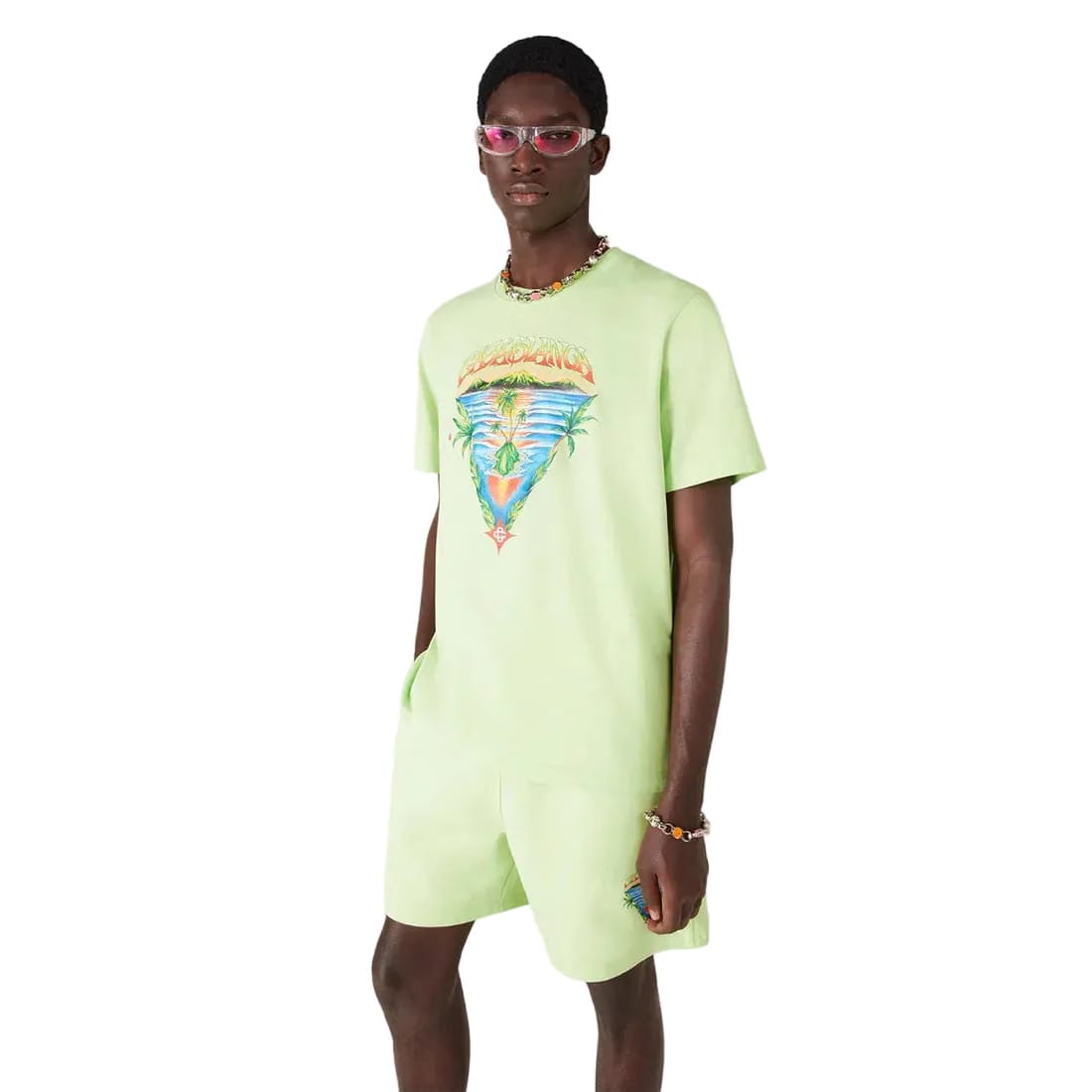 Casablanca Innocence Triangle Classic Tee 'Green'