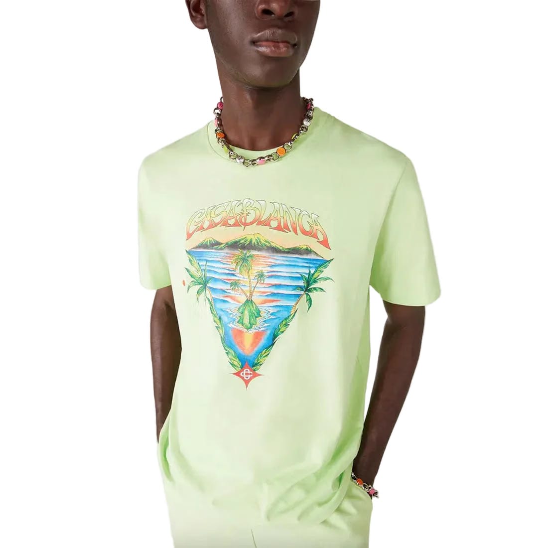 Casablanca Innocence Triangle Classic Tee 'Green'