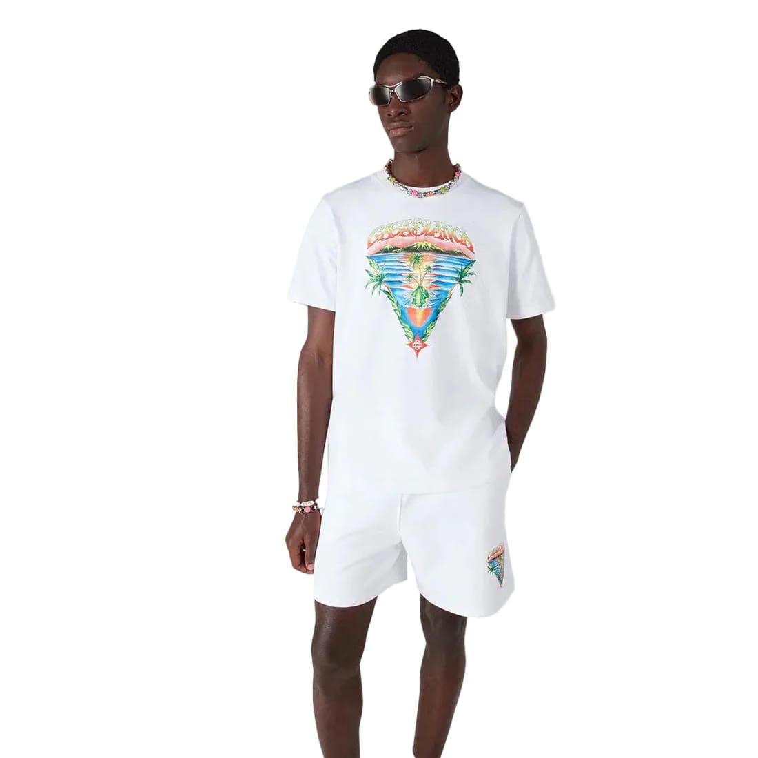 Casablanca Innocence Triangle Classic Tee 'White'