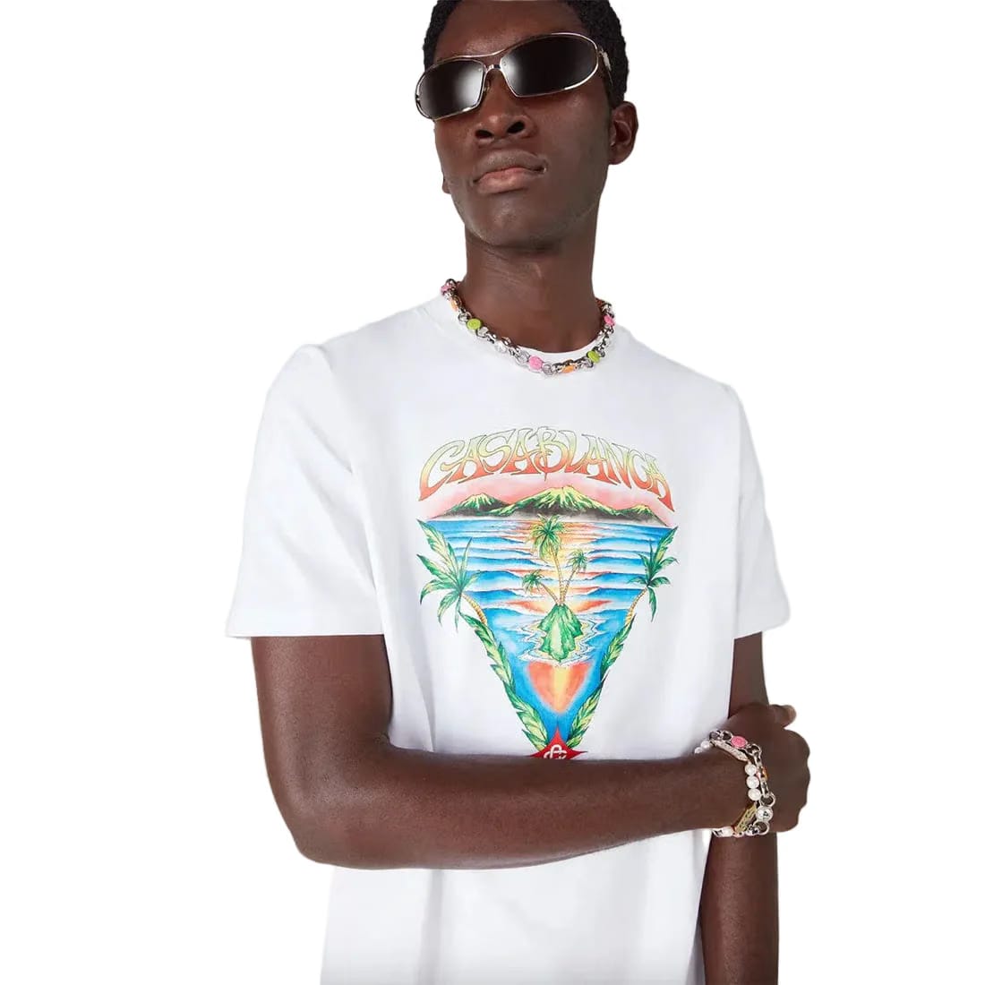 Casablanca Innocence Triangle Classic Tee 'White'