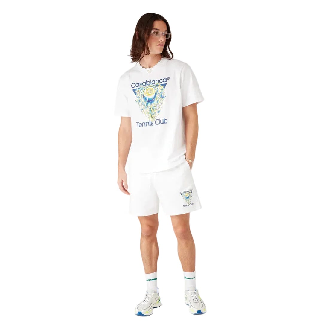 Casablanca Tennis Club Icon Classic Tee 'White'