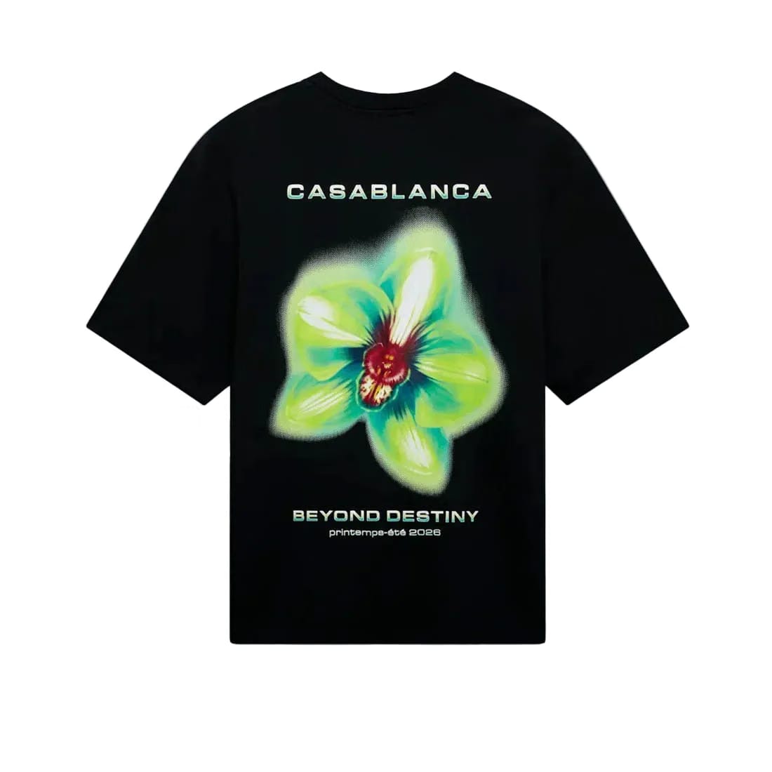 Casablanca Glitch Orchid Oversized Tee 'Black'