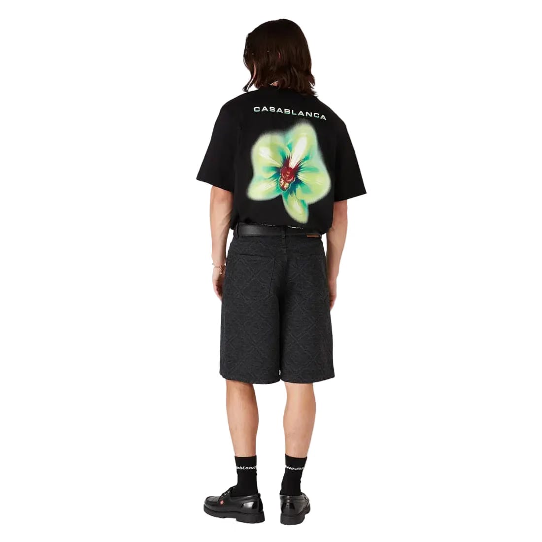 Casablanca Glitch Orchid Oversized Tee 'Black'