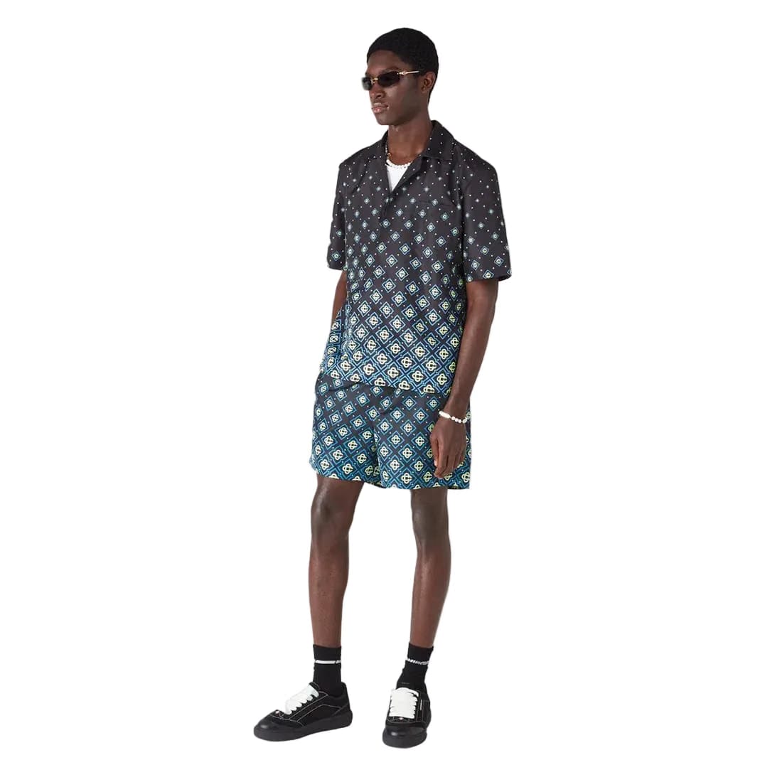 Casablanca Monogram Swim Shirt 'Black'