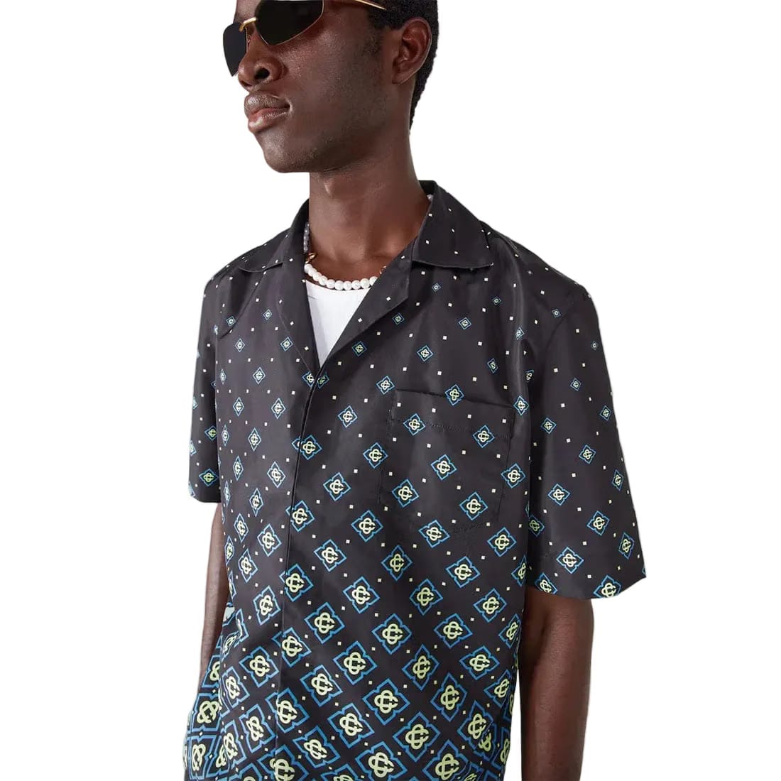 Casablanca Monogram Swim Shirt 'Black'