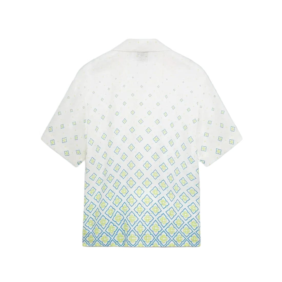 Casablanca Short Sleeve Linen Shirt Degrade Monogram 'White'