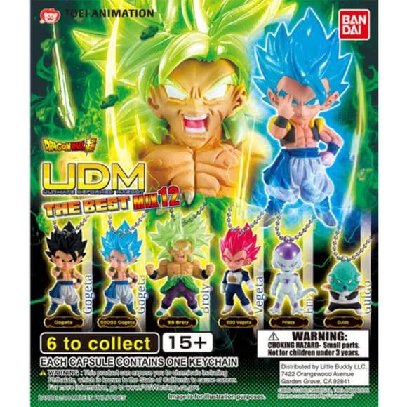BANDAI Dragon Ball Super UDM Mix 12 Gachapon Prize Keychain (Random)