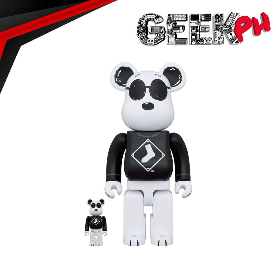 Medicom Toy MLB × PEANUTS BE@RBRICK SNOOPY (WHITE SOX) 100% & 400% sold by Geek PH