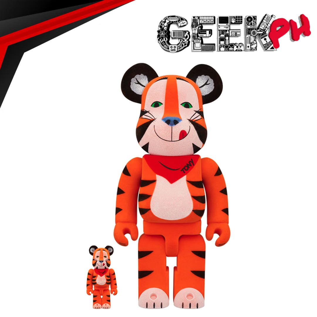 Medicom BE@RBRICK TONY THE TIGER VINTAGE FLOCKY Ver.100% & 400% sold by Geek PH