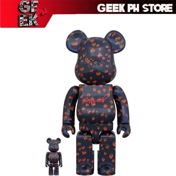 Medicom BE@RBRICK MUVEIL "Strawberry" 100% & 400% sold by Geek PH Store