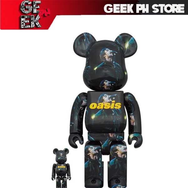 Medicom BE@RBRICK OASIS KNEBWORTH 1996 (Liam Gallagher) 100% & 400% sold by Geek PH Store