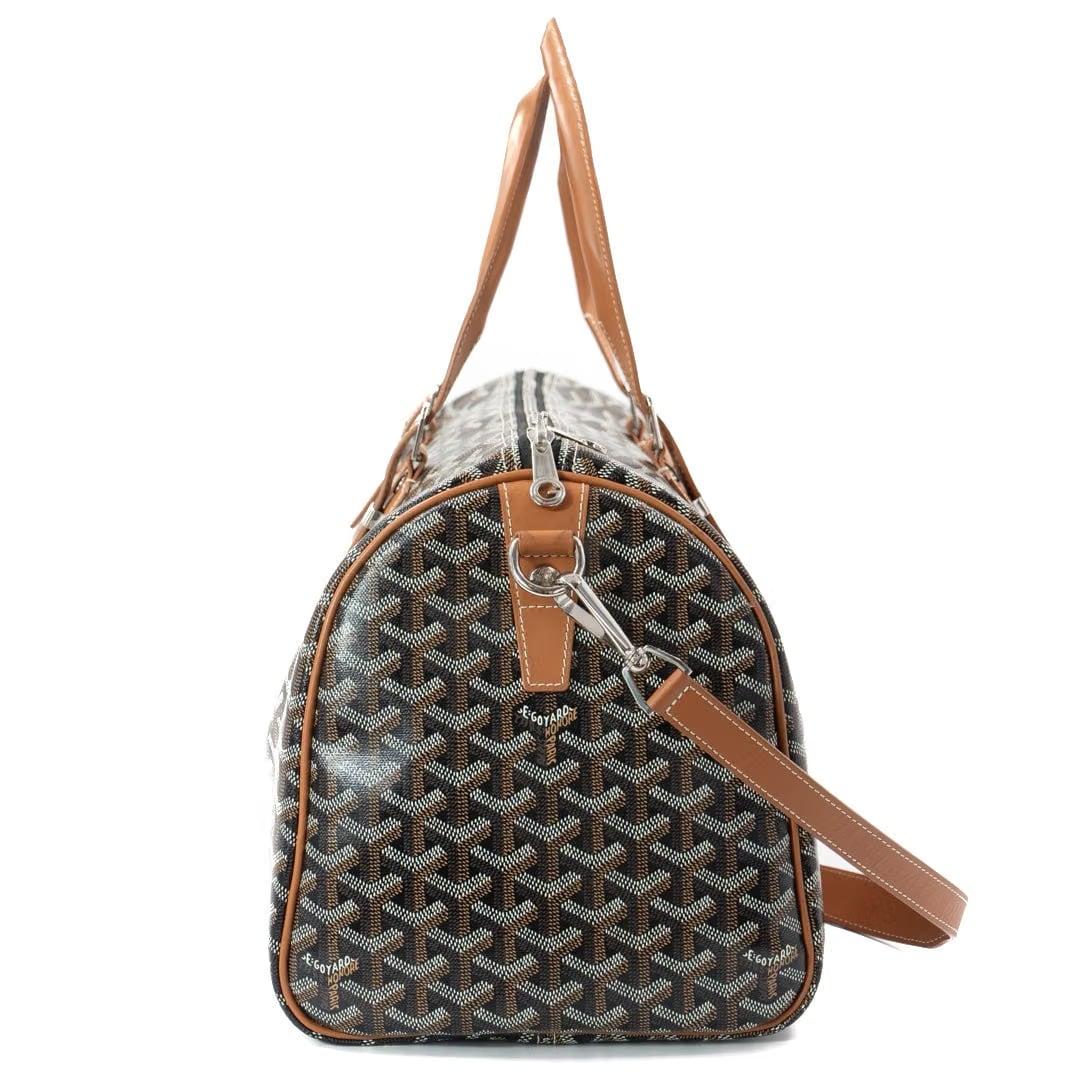 Goyard Boston 45 Tote Bag in Noir et Naturel